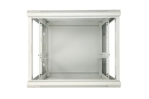 Extralink 12U 600x600 ASP Cinza | Armário de rack | montado na parede, porta totalmente de aço KolorSzary