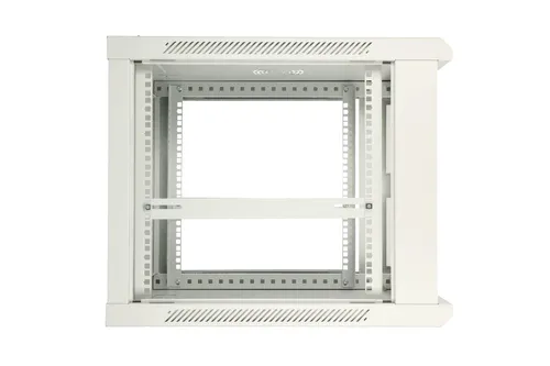 Extralink 12U 600x600 ASP Cinza | Armário de rack | montado na parede, porta totalmente de aço Konstrukcja drzwi przednichStal