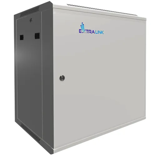 Extralink 12U 600x450 ASP Grau | Rackmount-Schrank | Wandmontage, Metalltür Wysokość szafy12U