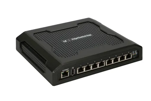 Ubiquiti ES-8XP | Schalter | EdgeSwitch, 8x RJ45 1000Mb/s PoE, 150W Diody LEDDziałanie, Link, PoE, Prędkość