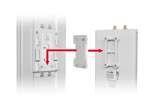 RF Elements EasyBracket 912 | Suporte de montagem | dedicado para MikroTik BaseBox ou Ubiquiti AirMAX Kompatybilny z markąMikrotik