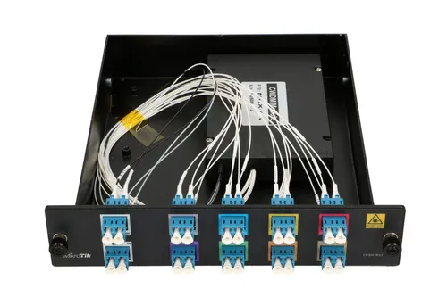 MikroTik CWDM-MUX8A | Splitter światłowodowy | MUX - DEMUX, 8 portów Kolor produktuCzarny