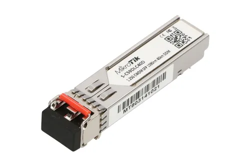 MikroTik S-C59DLC40D | SFP mödül | CWDM, 1,25Gb/s, 1590nm, 2x LC, 40km, DDM, Tekli mod Dystans transmisjiPowyżej 20km