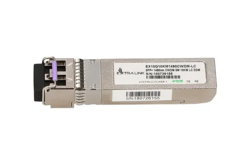 Extralink SFP+ 10G | Modul SFP+ CWDM | 10Gbps, 1490nm, single mode, 10km, LC, DOM Złącze wyjścioweLC