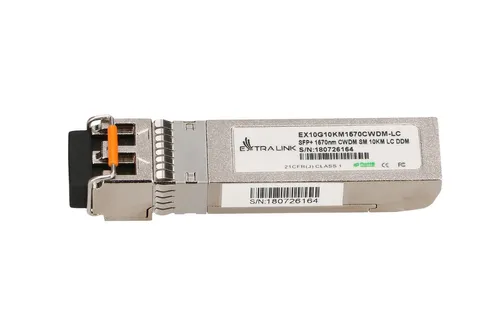 Extralink SFP+ 10G | SFP+ CWDM-Modul | 10Gbps, 1570nm, Einzelmodus, 10km, LC, DOM Złącze wyjścioweLC