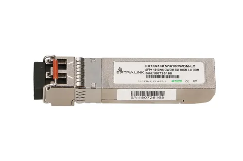 Extralink SFP+ 10G | SFP+ CWDM Módulo | 10Gbps, 1610nm, single mode, 10km, LC, DOM Złącze wyjścioweLC
