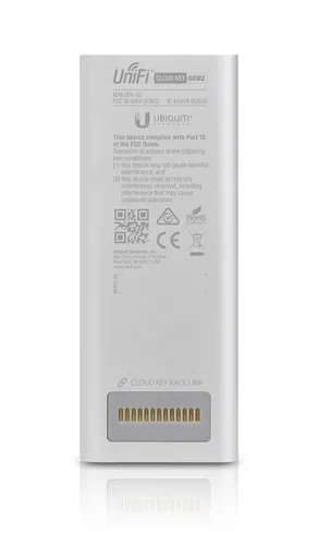 Ubiquiti UCK-G2 | Sprzętowy kontroler | Unifi Controller Cloud Key, wbudowana bateria Przycisk resetTak
