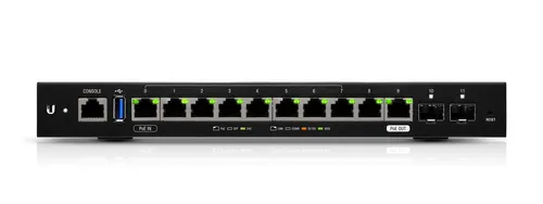 Ubiquiti ER-12 | Router | EdgeMAX EdgeRouter, 10x RJ45 1000Mb/s, 2x SFP, 1x PoE Architektura procesoraMIPS64