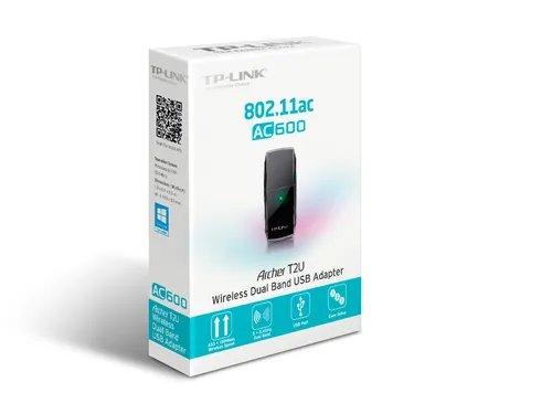 TP-Link Archer T2U | Adapter WiFi USB | AC 600, Dual Band CertyfikatyCE, FCC