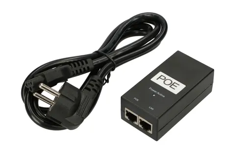 Extralink POE-24-12W | Zdroj napájení PoE | 24V, 0,5A, 12W, kabel v sadě Ilość portów Ethernet LAN (RJ-45)2