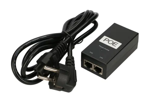 Extralink POE-48-24W | Zasilacz PoE | 48V, 0,5A, 24W, kabel w zestawie Ilość na paczkę1