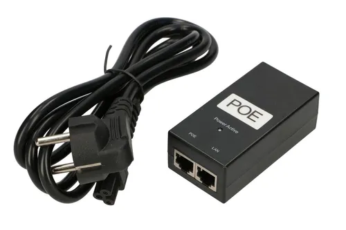 Extralink POE-24-24W-G | PoE Power supply | 24V, 1A, 24W, Gigabit, AC cable included Ilość na paczkę1