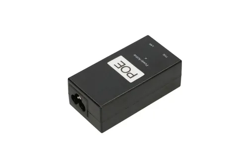Extralink POE-48-24W-G | PoE Power supply | 48V, 0.5A, 24W, Gigabit, AC cable included Diody LEDTak