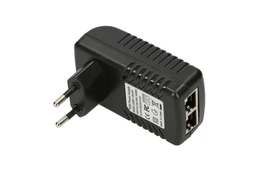 Extralink POE-24-12W | Zasilacz PoE | 24V, 0,5A, 12W, wtyk do gniazda elektrycznego Diody LEDStatus