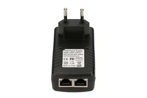 Extralink POE-24-12W | Zasilacz PoE | 24V, 0,5A, 12W, wtyk do gniazda elektrycznego Ilość na paczkę1