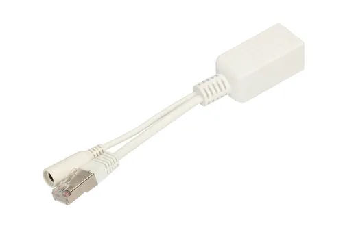 Extralink 1 Portowy | Gigabit PoE Injector | 1x RJ45, 1x Jack, Gigabit 1000Mb/s, Kabel 1