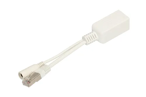 Extralink 1 Port | PoE инжектор Gigabit Ethernet | 1x RJ45, 1x Jack, Gigabit 1000Mb/s, Кабель 1
