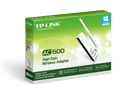 TP-Link Archer T2UH | Adattatore Wi-Fi USB | AC600, doppia banda, 3dBi Certyfikat środowiskowy (zrównoważonego rozwoju)RoHS