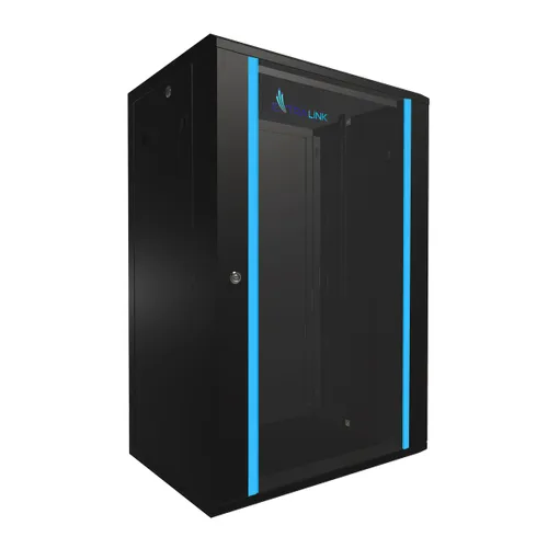 Extralink 18U 600x450 Schwarz | Rackmount-Schrank | Wandmontage Wysokość szafy18U