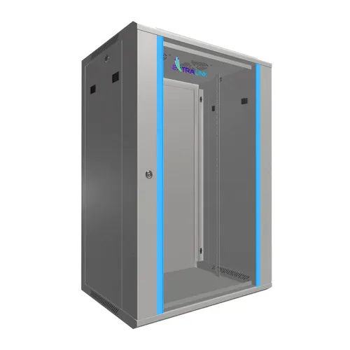 Extralink 18U 600x450 Szara | Szafa rack | montowana na ścianie Wysokość szafy18U