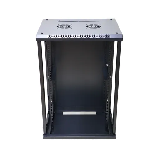 Extralink 15U 600x450 Černá | Racková skříň | montovaná na zdi DźwiękochłonnaNie