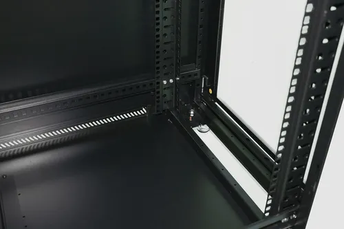 Extralink 27U 800x800 Black | Rackmount cabinet | standing Konstrukcja panelu bocznegoStal