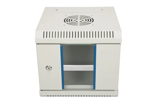Extralink 4U 10 "Gray | Rack | montado na parede Konstrukcja drzwi przednichSzkło hartowane