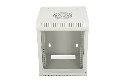 Extralink 6U 10" Gray | Rackmount cabinet | wall-mounted Konstrukcja panelu bocznegoStal