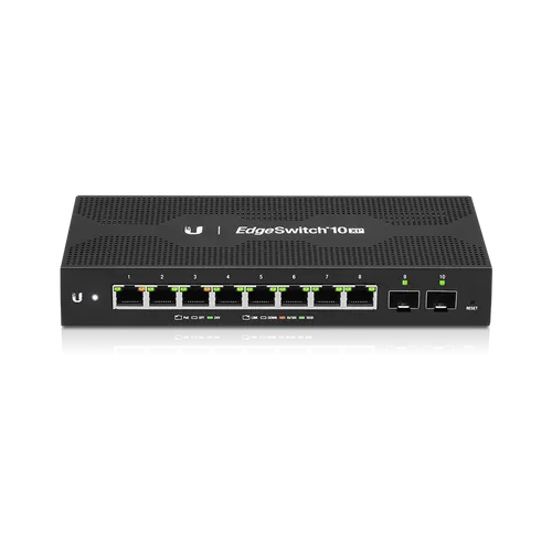 Ubiquiti ES-10XP | Switch | EdgeMAX EdgeSwitch, 8x RJ45 1000Mb/s PoE, 2x SFP Ilość portów LAN2x [1G (SFP)]
