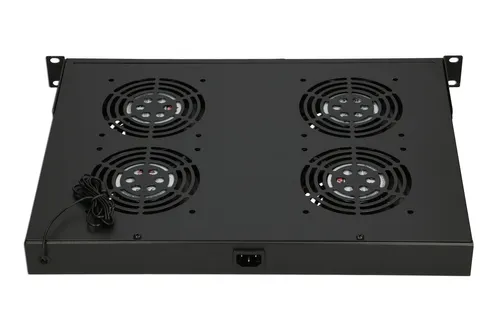 Extralink | Painel de ventilador | 19 ", 4 ventiladores, com termostato Kolor produktuCzarny