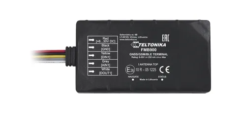 Teltonika FMB900 | Rastreador GPS | Rastreador compacto GNSS, GSM, Bluetooth, tarjeta SD Pamięc wbudowana 128MB
