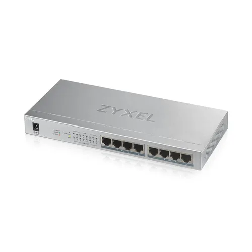 Zyxel GS1008-HP | Switch | 8x RJ45 1000Mb/s, 8x PoE, 60 W, nao gerenciado  Ilość portów LAN8x [10/100/1000M (RJ45)]
