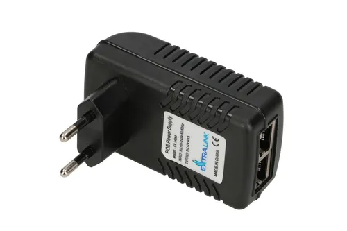 Extralink POE-12-12W | Fonte de alimentaçao PoE | 12V, 1A, 12W, plugue para tomada elétrica Całkowita Power over Ethernet (PoE) budżetu12