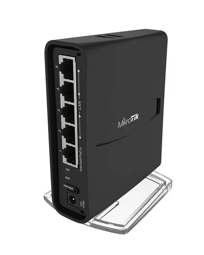 MikroTik hAP ac2 tower | Router WiFi | RBD52G-5HacD2HnD-TC, Banda Dupla , 5x RJ45 1000Mb/s, 1x USB, UK 0