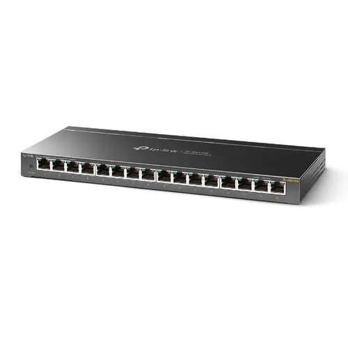 TP-Link TL-SG116E | Switch | 16x RJ45 1000Mb/s, Niezarządzalny Ilość portów LAN16x [10/100/1000M (RJ45)]

