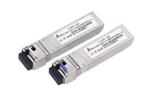 Extralink SFP+ 10G | SFP+ WDM Módulo | 10Gbps 1270/1330nm, single mode, 20km, LC, DOM, pair, dedicado para HP/ARUBA Dystans transmisji4-20km