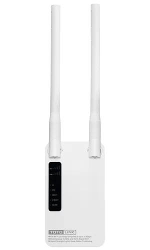 Totolink EX1200M | Wzmacniacz sygnału WiFi | AC1200, Dual Band, 1x RJ45 100Mb/s, 2x 5dBi Ilość portów LAN1x [10/100M (RJ45)]

