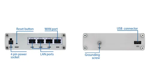 TELTONIKA RUTX08 ROBUST INDUSTRIAL ROUTER 4X GE, VPN Automatyczne MDI/MDI-XTak