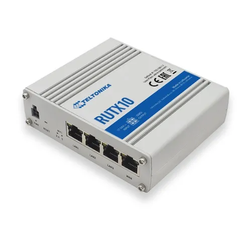 Teltonika RUTX10 | Wireless router | Wave 2 802.11ac, 867Mb/s, 4x RJ45 1Gb/s 3GNie