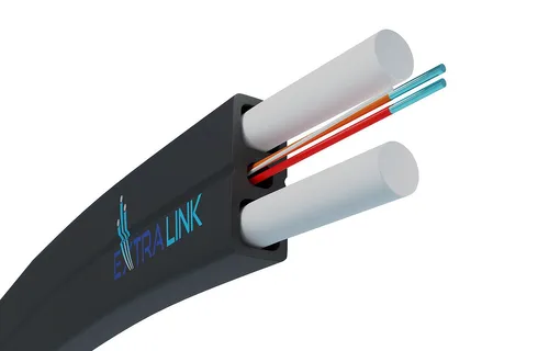 Optický kabelplochý 2F | Jednomodový, G657A2, 0,1kN | Extralink Kabel do montażuNapowietrznego
