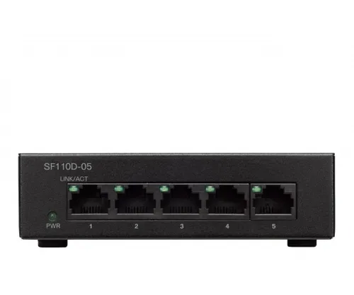 Cisco SF110D-05 | Switch | 5x 100Mb/s, Obudowa Desktop Ilość portów WANNie dotyczy