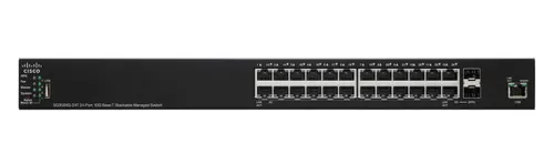 Cisco SG350XG-24T | Switch | 22x 10Gigabit Ethernet, 2x 10G Combo(RJ45/SFP+), apilable Ilość portów LAN22x [1/10G (RJ45)]

