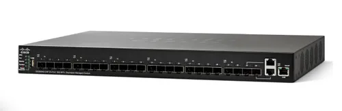 Cisco SG350XG-24F | Switch | 22x SFP+, 2x 10G Combo(RJ45/SFP+), Stakowalny Ilość portów LAN22x [10G (SFP+)]
