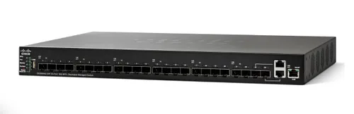 Cisco SG350XG-24F | Switch | 22x SFP+, 2x 10G Combo(RJ45/SFP+), Stackable Ilość portów LAN22x [10G (SFP+)]
