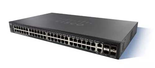 Cisco SG350X-48P | Switch PoE | 48x Gigabit RJ45 PoE, 2x 10G Combo(RJ45/SFP+), 2x SFP+, 382W PoE, Stakowalny Ilość portów LAN48x [10/100/1000M (RJ45)]
