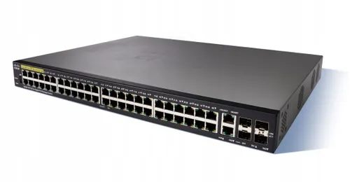 Cisco SG350-52P | Switch PoE | 48x 1000Mb/s PoE, 375W, 2x Combo(RJ45/SFP) + 2x SFP, Zarządzalny Ilość portów LAN2x [1G (SFP)]
