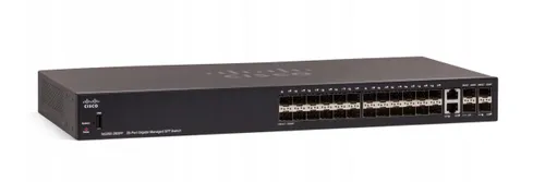 Cisco SG350-28SFP | SFP Switch | 24x SFP, 2x Combo(RJ45/SFP) + 2x SFP, Managed Ilość portów LAN24x [1G (SFP)]
