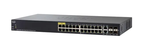 Cisco SG350-28MP | PoE Switch | 24x 1000Mb/s PoE, 382W, 2x Combo(RJ45/SFP) + 2x SFP, Managed Ilość portów LAN24x [10/100/1000M (RJ45)]
