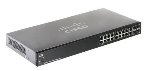 Cisco SG350-20 | Switch | 16x 1000Mb/s, 2x Combo(RJ45/SFP) + 2x SFP, Řízený Ilość portów LAN2x [1G Combo (RJ45/SFP)]

