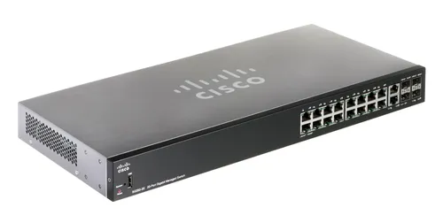 Cisco SG350-20 | Schalter | 16x 1000Mb/s, 2x Combo(RJ45/SFP) + 2x SFP, Verwaltet Ilość portów LAN2x [1G Combo (RJ45/SFP)]
